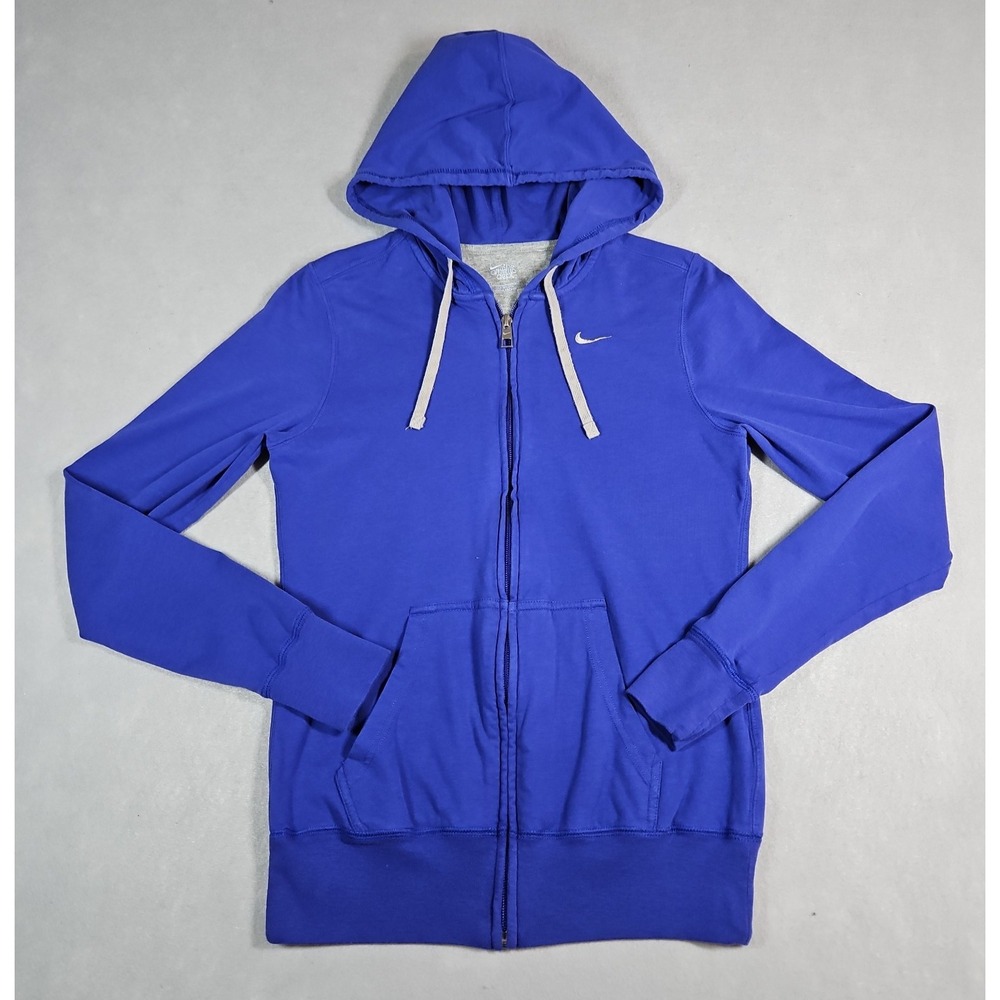 Nike Athletic Dept Kids Blue Full Zip Hoodie Size Medium